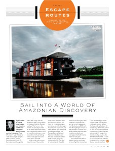 Amazon travel feature (Stylist)