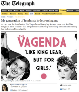 Telegraph feature on The Vagenda