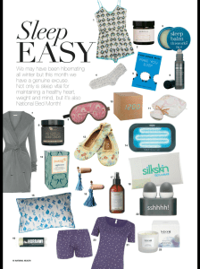 Sleep in Natural Health magazine